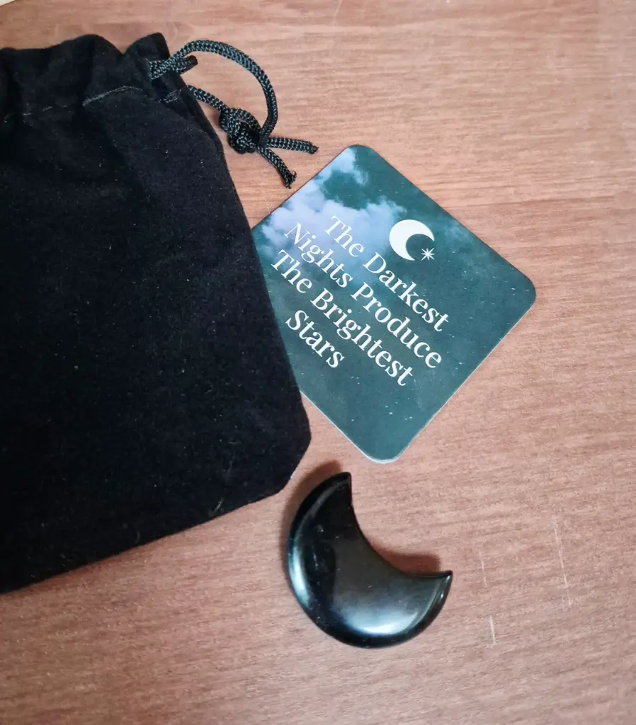 Obsidienne en forme de coeur 