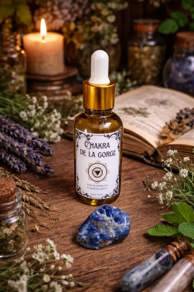 Chakra de la Gorge: Communication + Sodalite