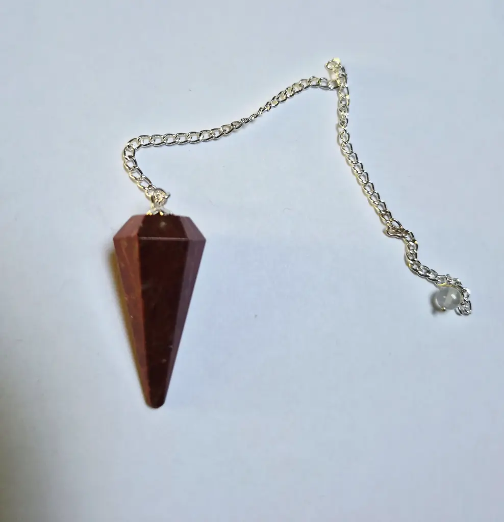 Pendule Prisme Jaspe rouge