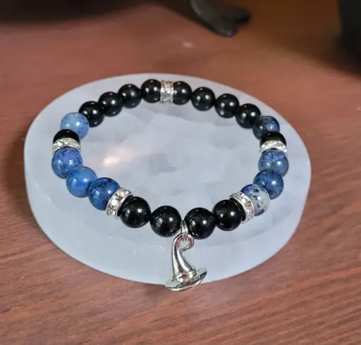 Bracelet Tourmaline Dumortiérite " Chapeau"